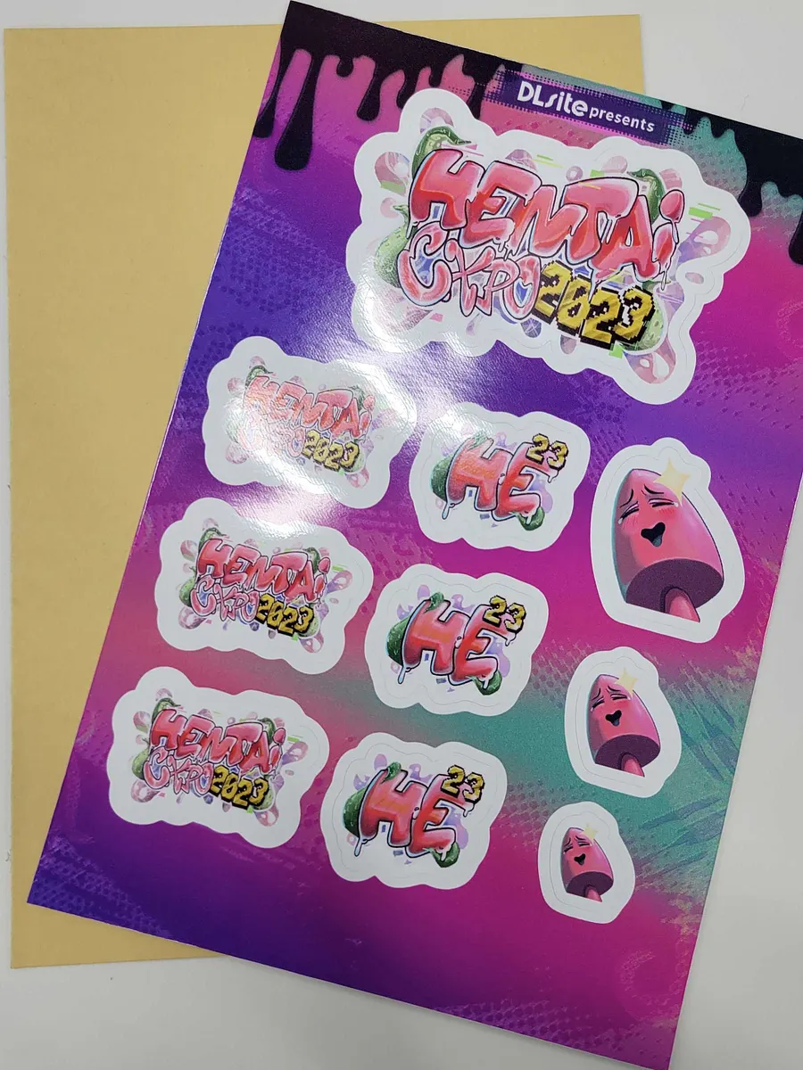 Hentai Expo 2023 Sticker Sheet Hentai Expo Shop