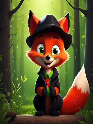 The Clever Fox and the Tricky Crow (story for kids) product image (1)