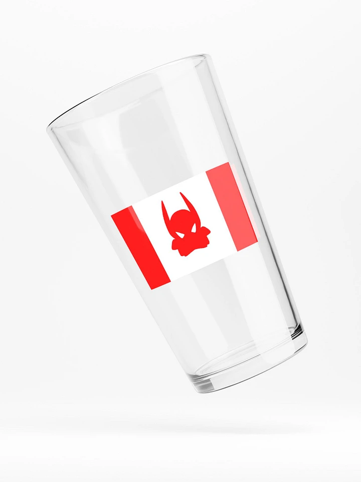 Canadian Flag BatDuck Logo Pint Glass product image (1)