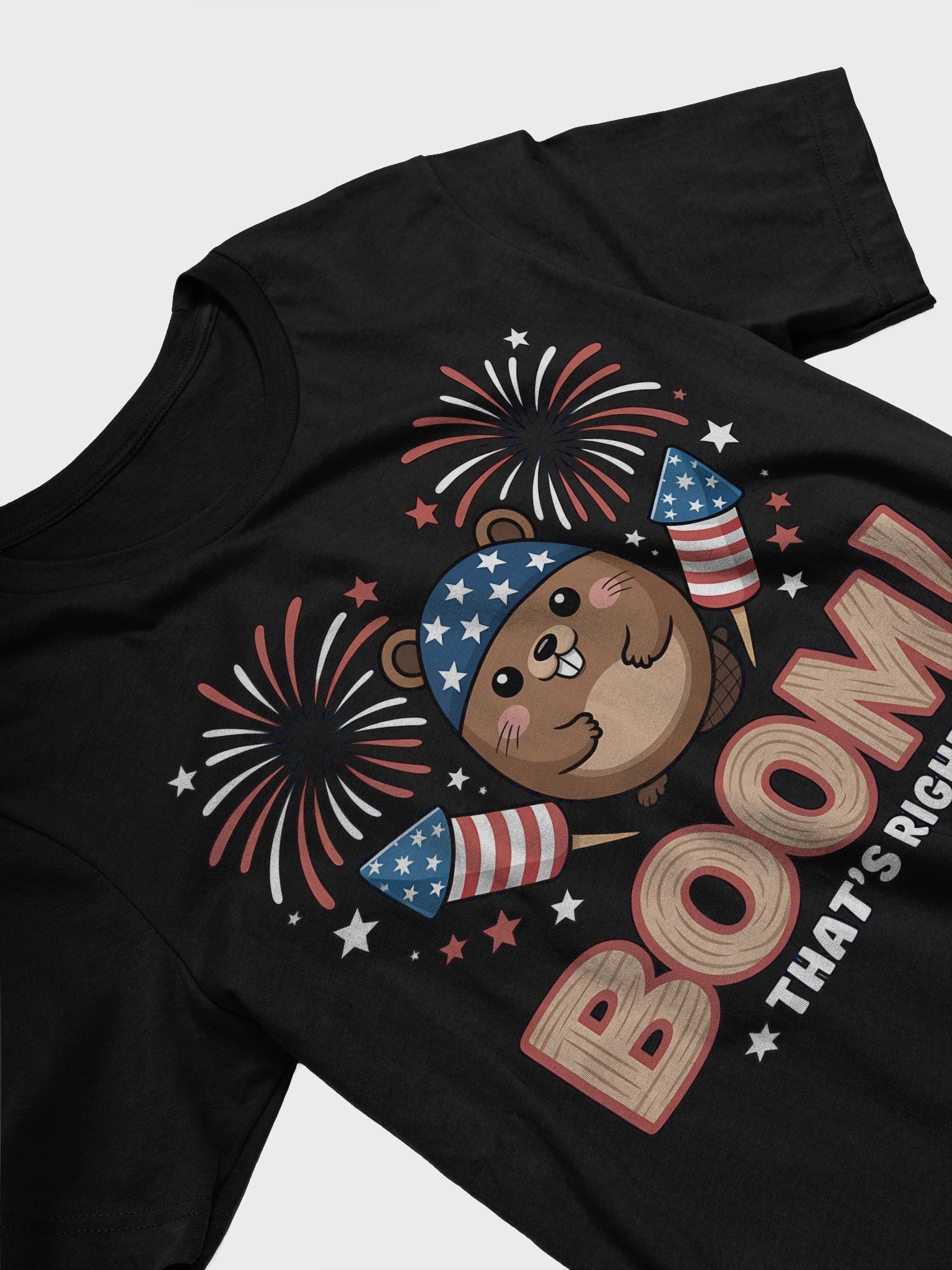 Patriotic Beaver Boom T-Shirt product image (20)