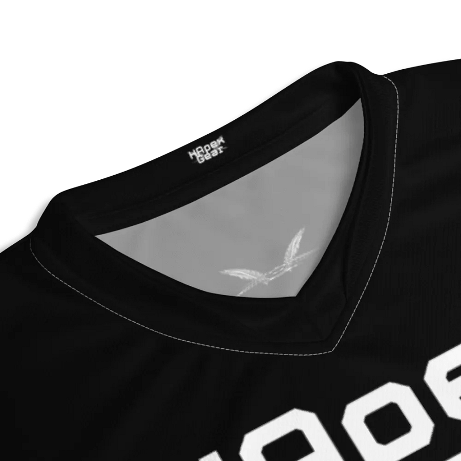 Recycled Unisex Sports Jersey - Capital - Black - White HApex Gear White Logo product image (4)