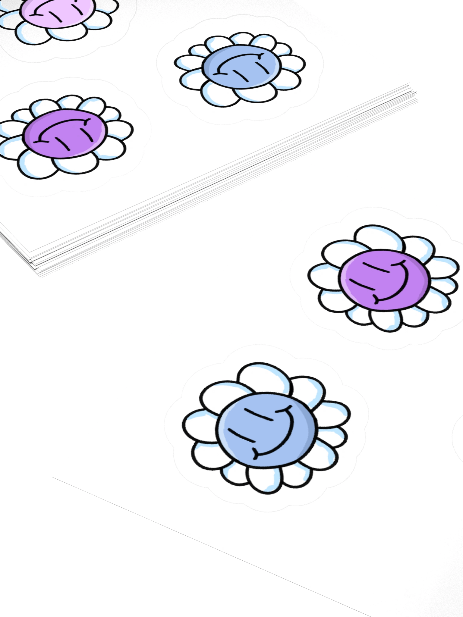 smiling flower stickers 2 product image (12)