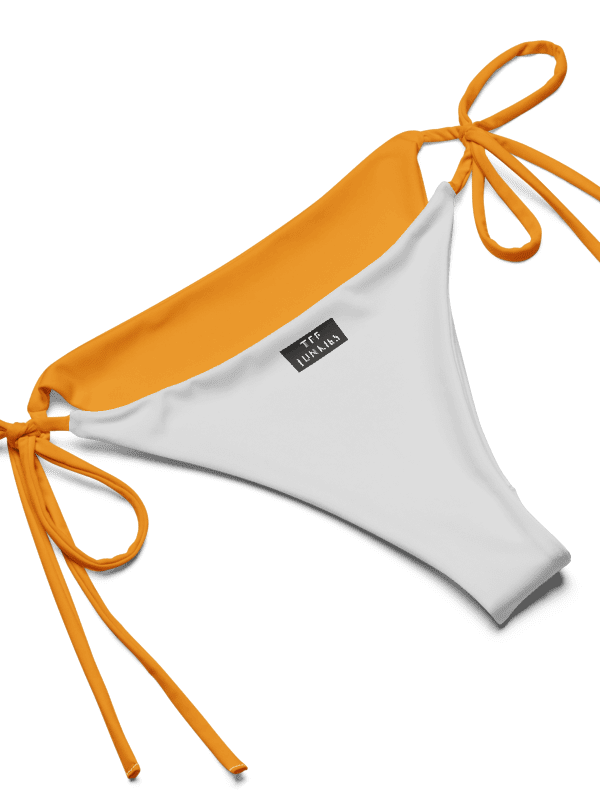 Gold Low Rise Cheeky String Bikini, Mardi Gras Top, Gold Bottoms product image (11)