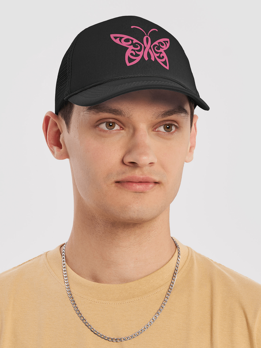 Butterfly Cancer Ribbon Hat product image (5)
