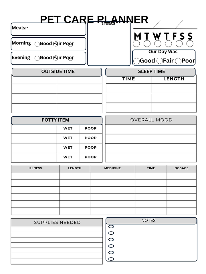 Paws & Plans: A Complete Pet Care Organizer All About My Pet Daily Tails: Pet Routine Tracker Fur Baby Wellness Planner product image (1)