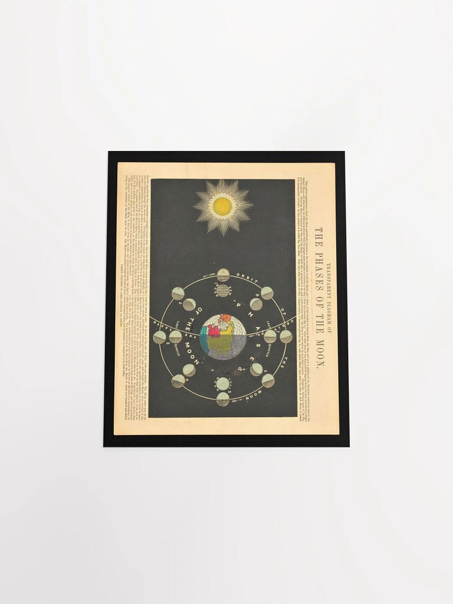 Wall Poster "Transparent Diagram of the Phases of the Moon" by Ludwig Prentzinger product image (2)