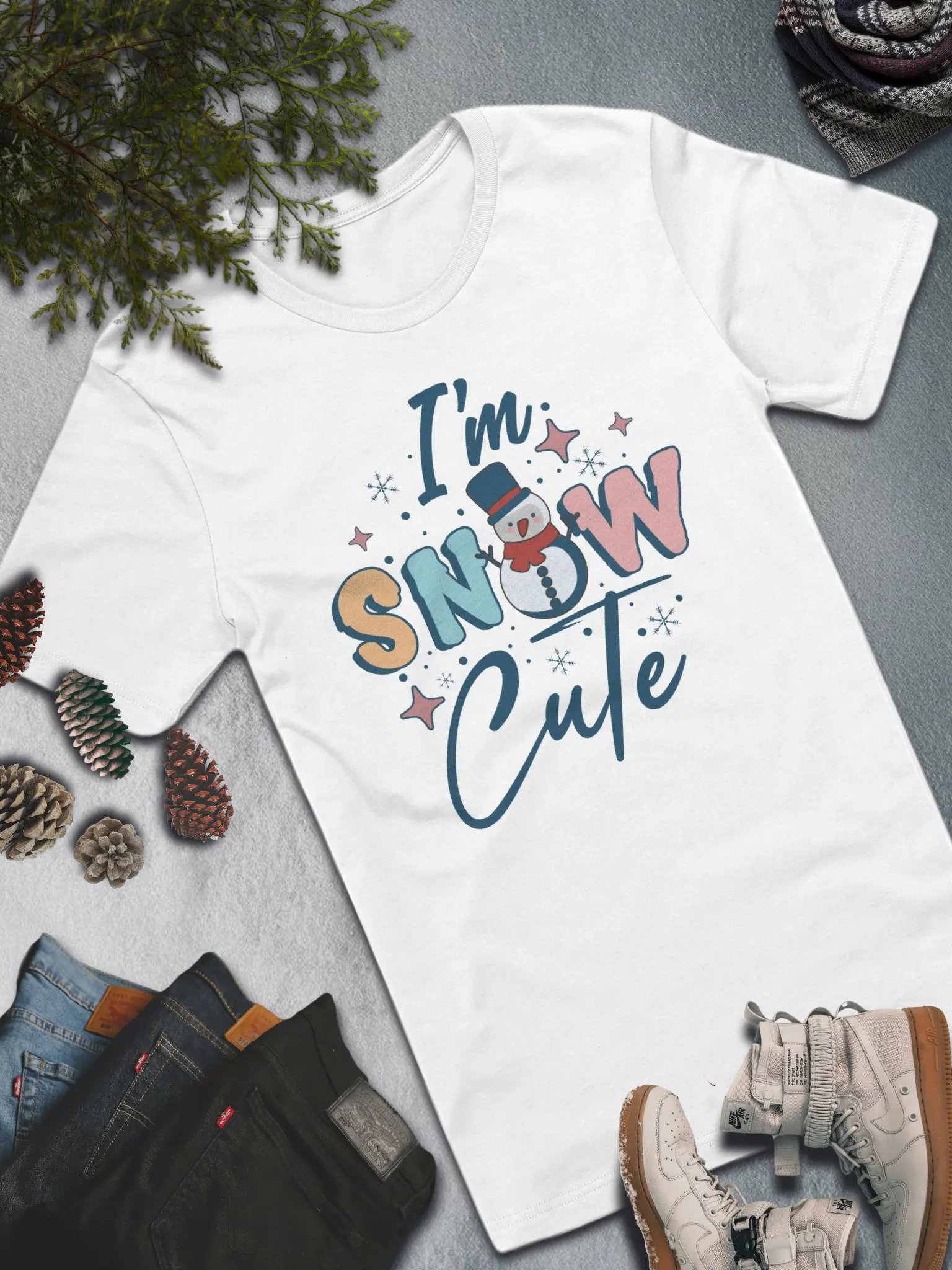 I’m Snow Cute T-Shirt – Fun and Playful Winter Fashion product image (5)
