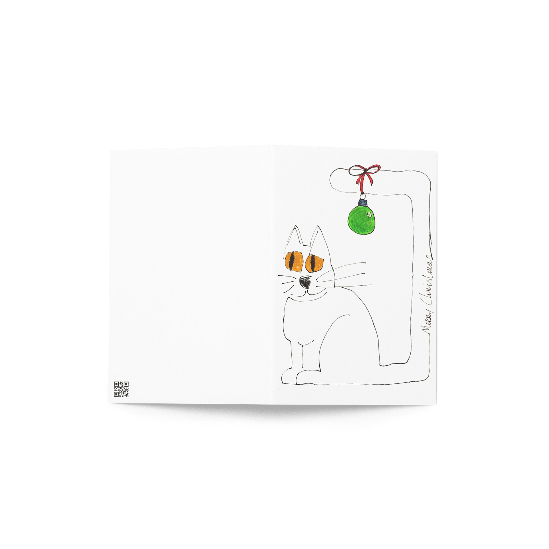 Cat and Ball Holiday Card product image (3)