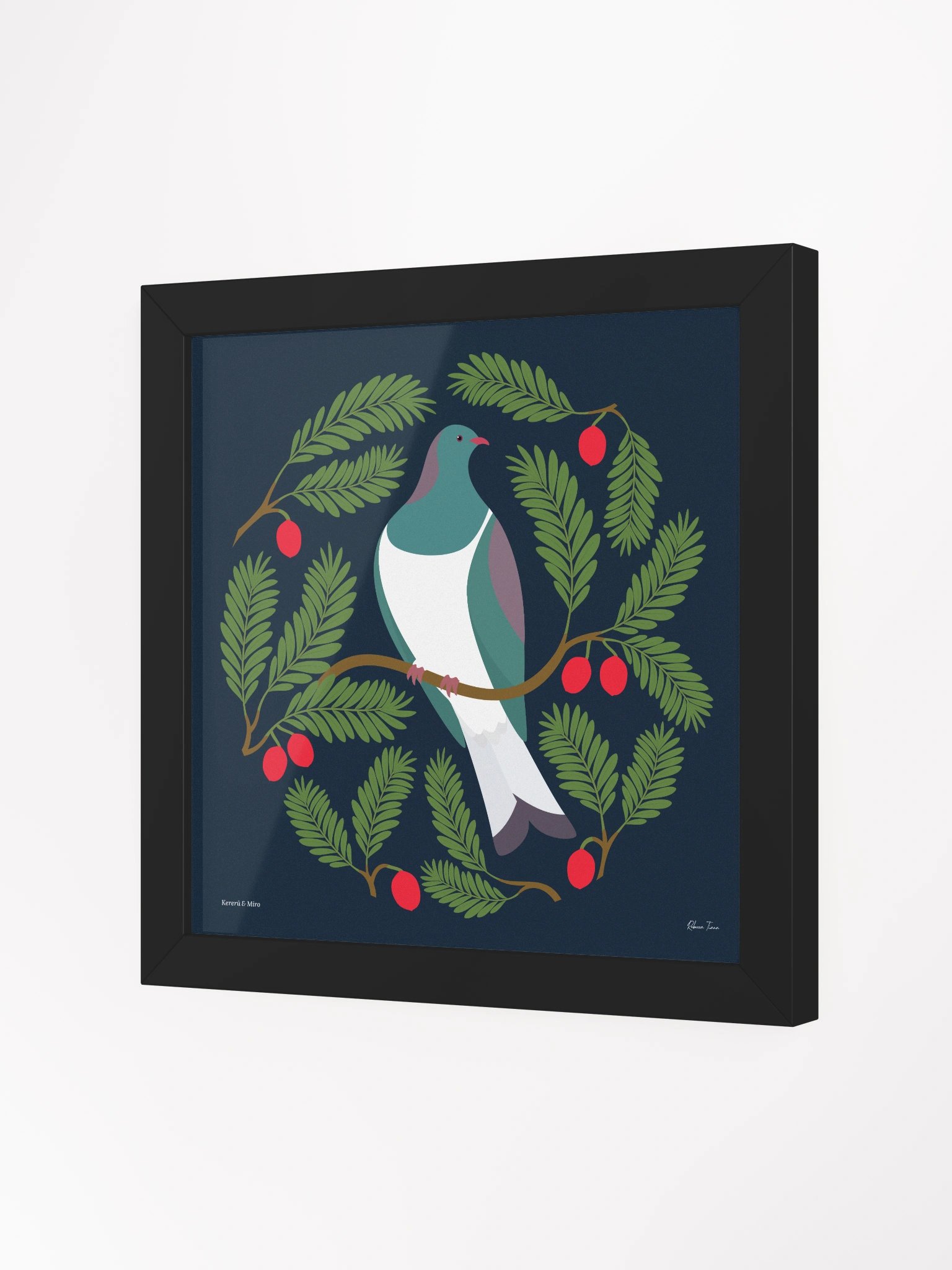Kererū in Miro Framed Wall Art product image (2)