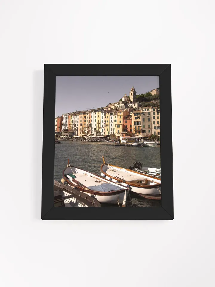 Porto Venere Boats - Framed High-Quality Matte Poster product image (1)