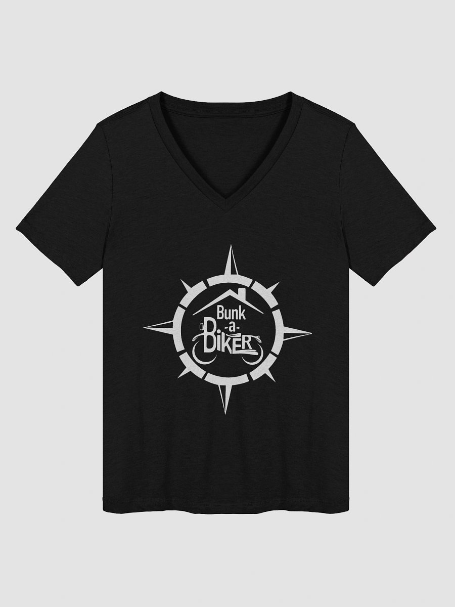 BaB Compass Women's V Neck Tee - White Logo product image (2)