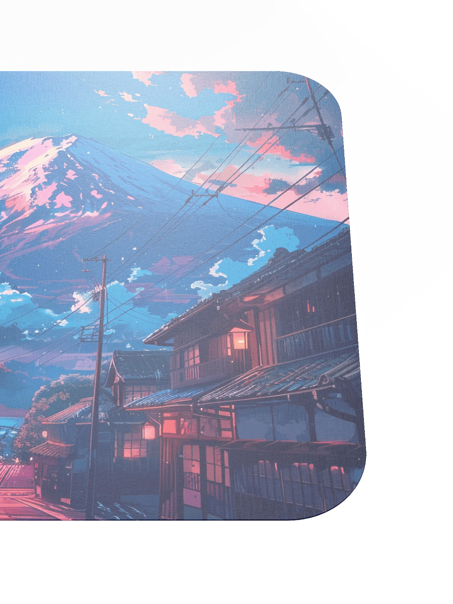Mountain Village Anime Style Mouse Pad by Treasure Pie product image (6)