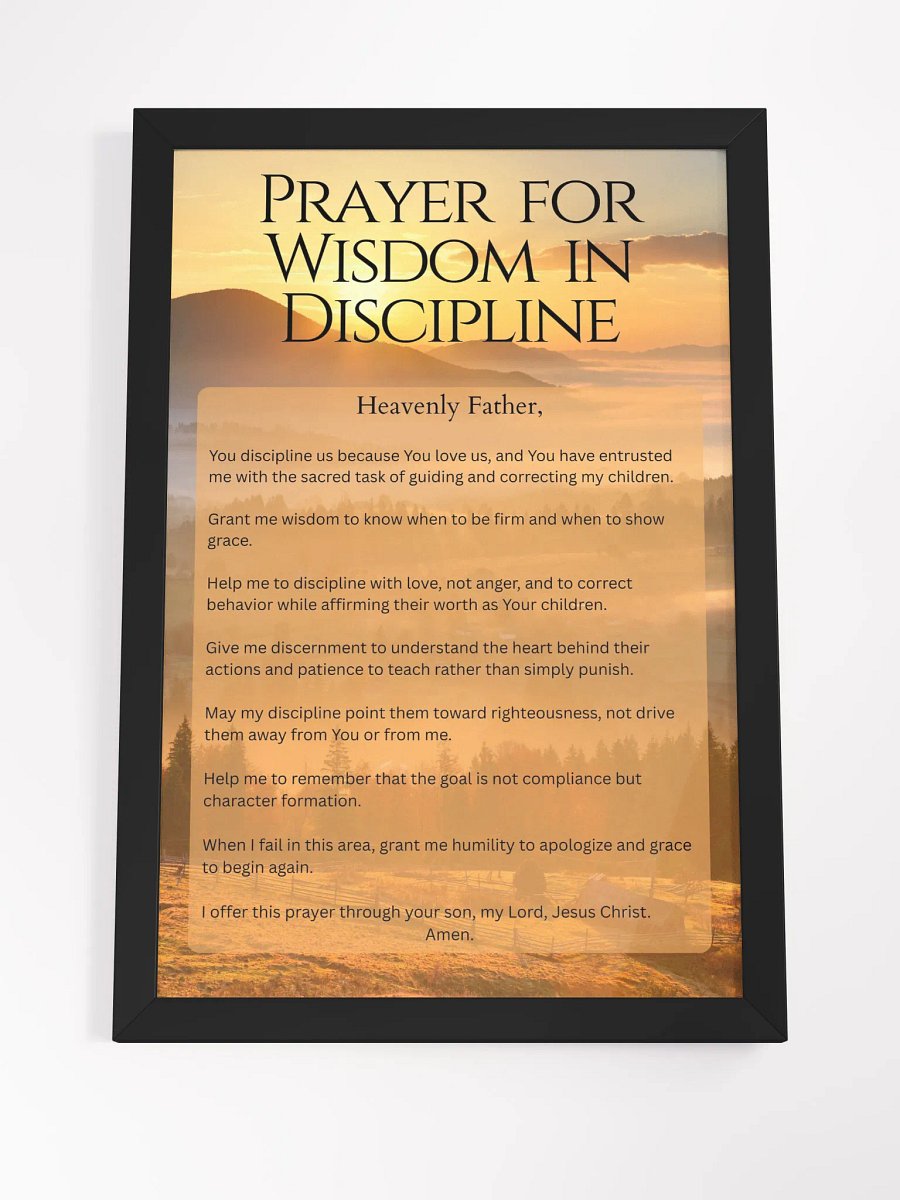 Prayer for Wisdom in Discipline product image (4)
