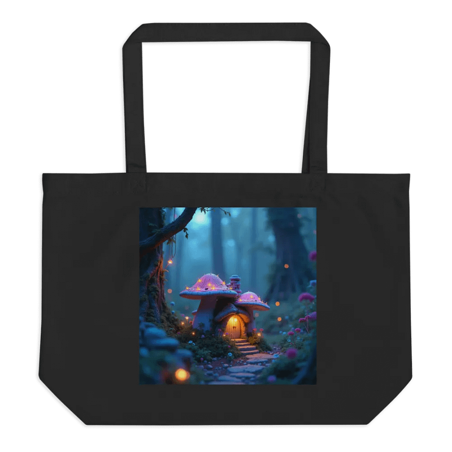 Enchanted Mushroom House Organic Tote product image (1)