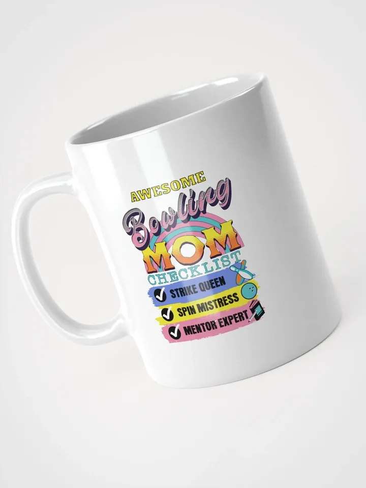 Awesome Bowling Mom Checklist Mug product image (2)