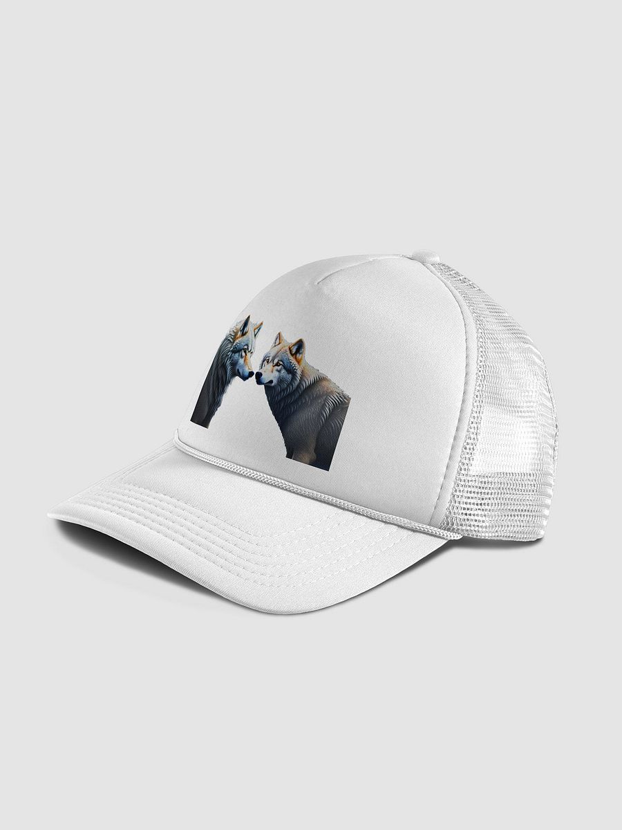 Strength & Balance: Wolf & Bear Trucker Hat for Unity & Resilience product image (36)