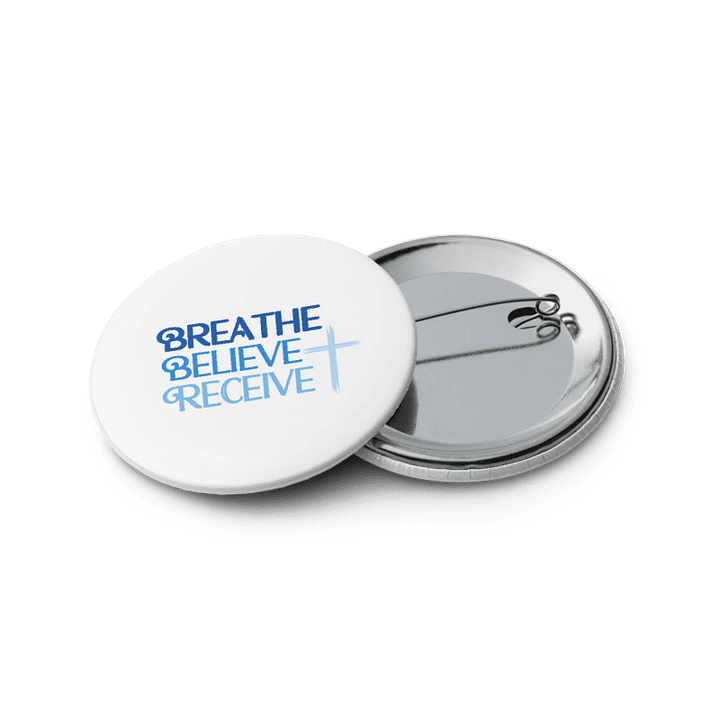 Breathe Believe Receive Set of 5 Pins, Inspirational Motivational, Self-Affirmation, Positive Vibes, Gift Idea product image (2)