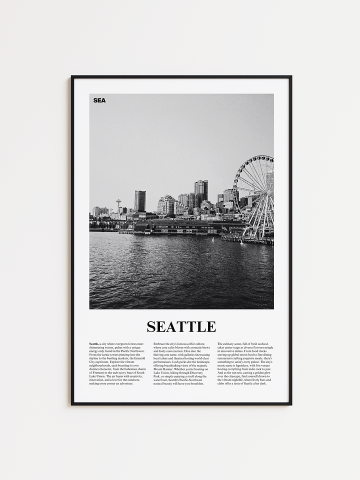 Seattle 03 Newspaper Poster product image (1)