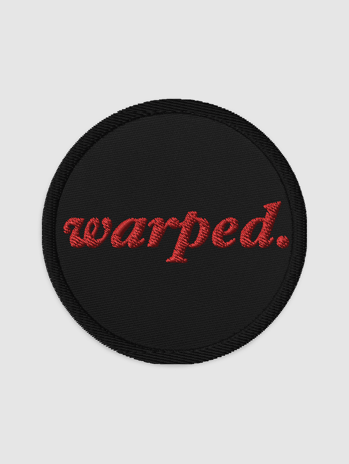 Embroidered Warped Road patch product image (1)