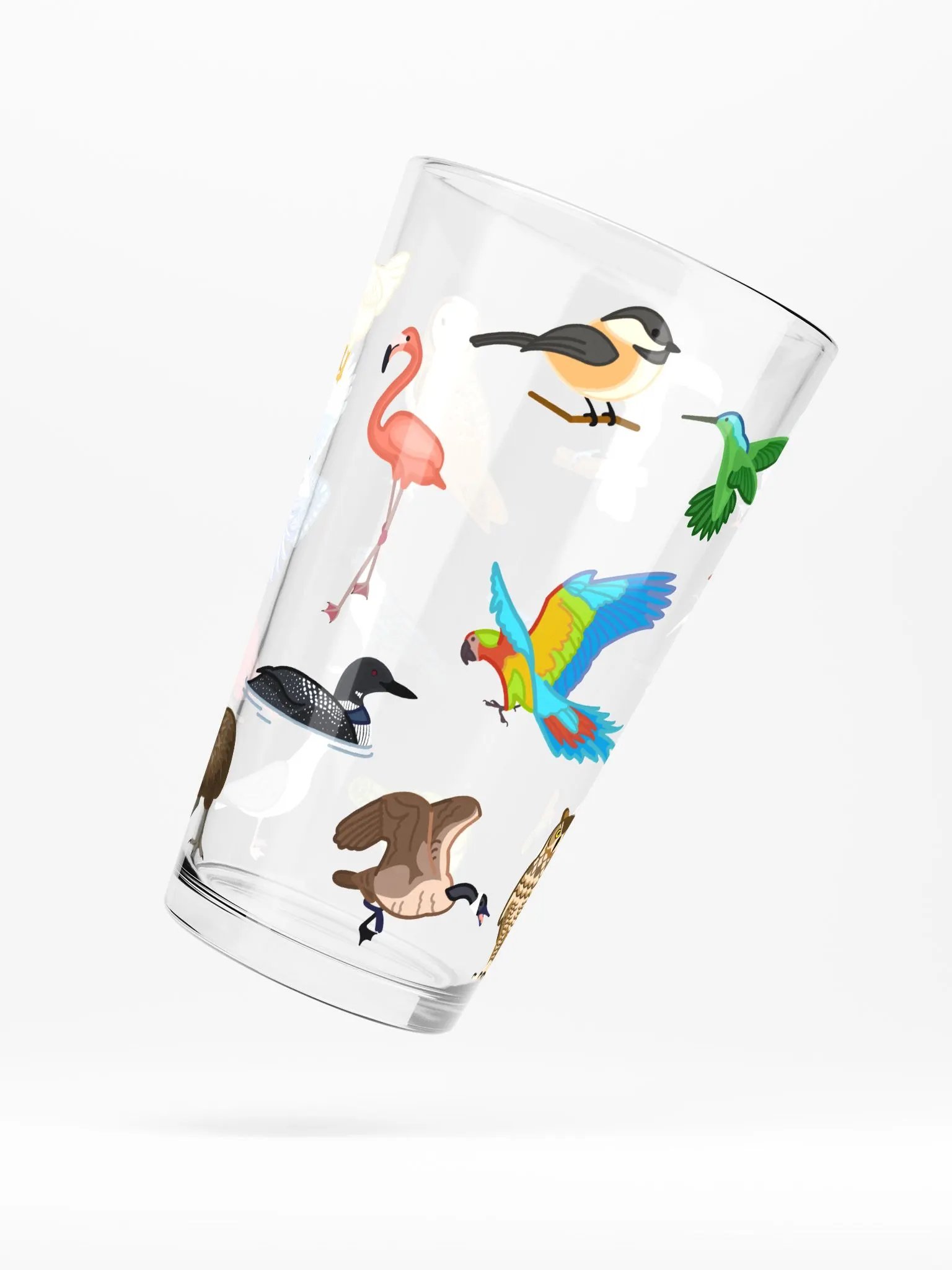 Birbs of a feather Pint Glass product image (2)
