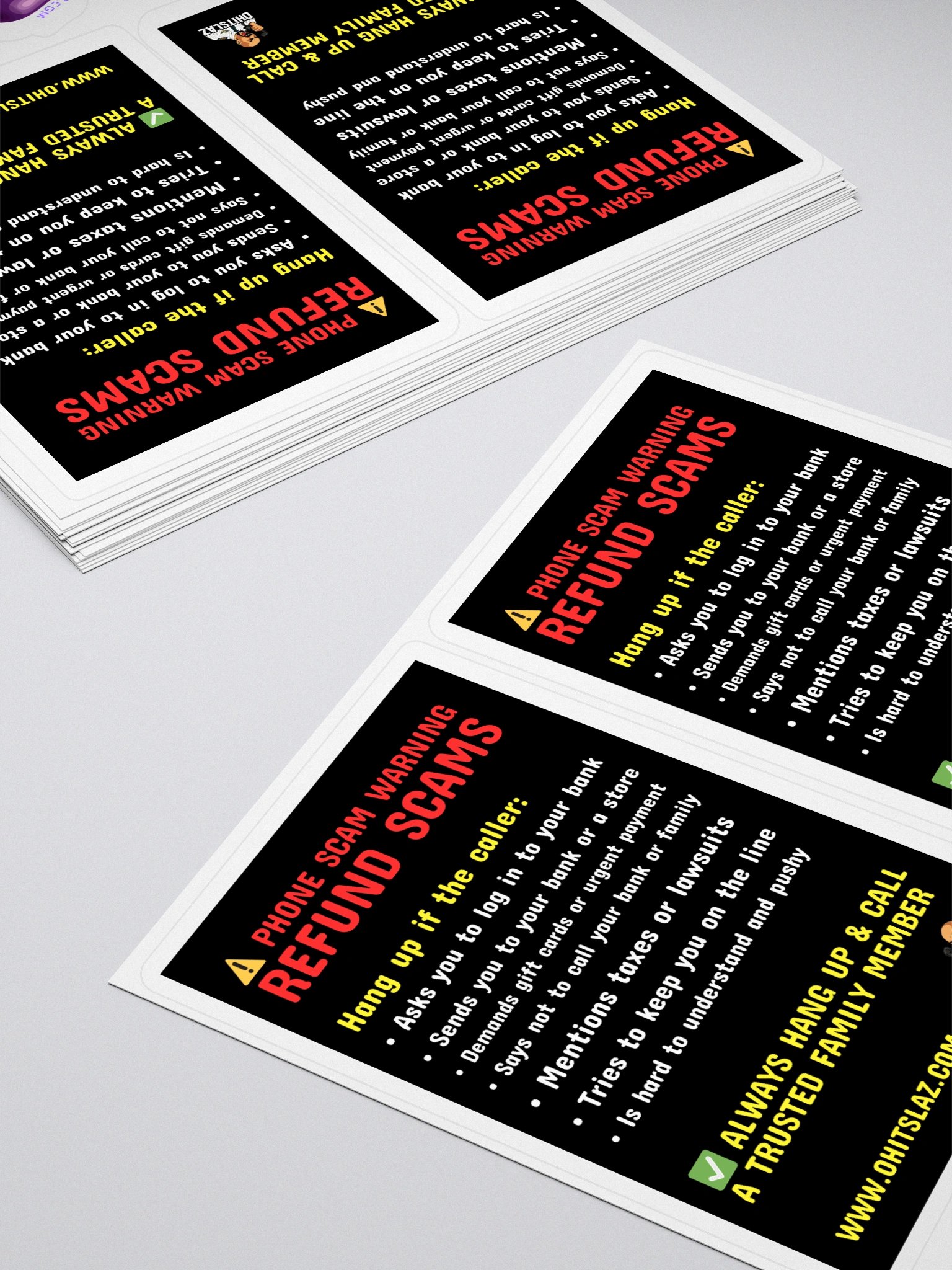 Refund Scam Info Stickers product image (4)