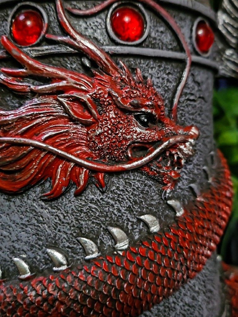 The Armored Kingdom Crimson Red Wrapped Dragon Mug product image (2)