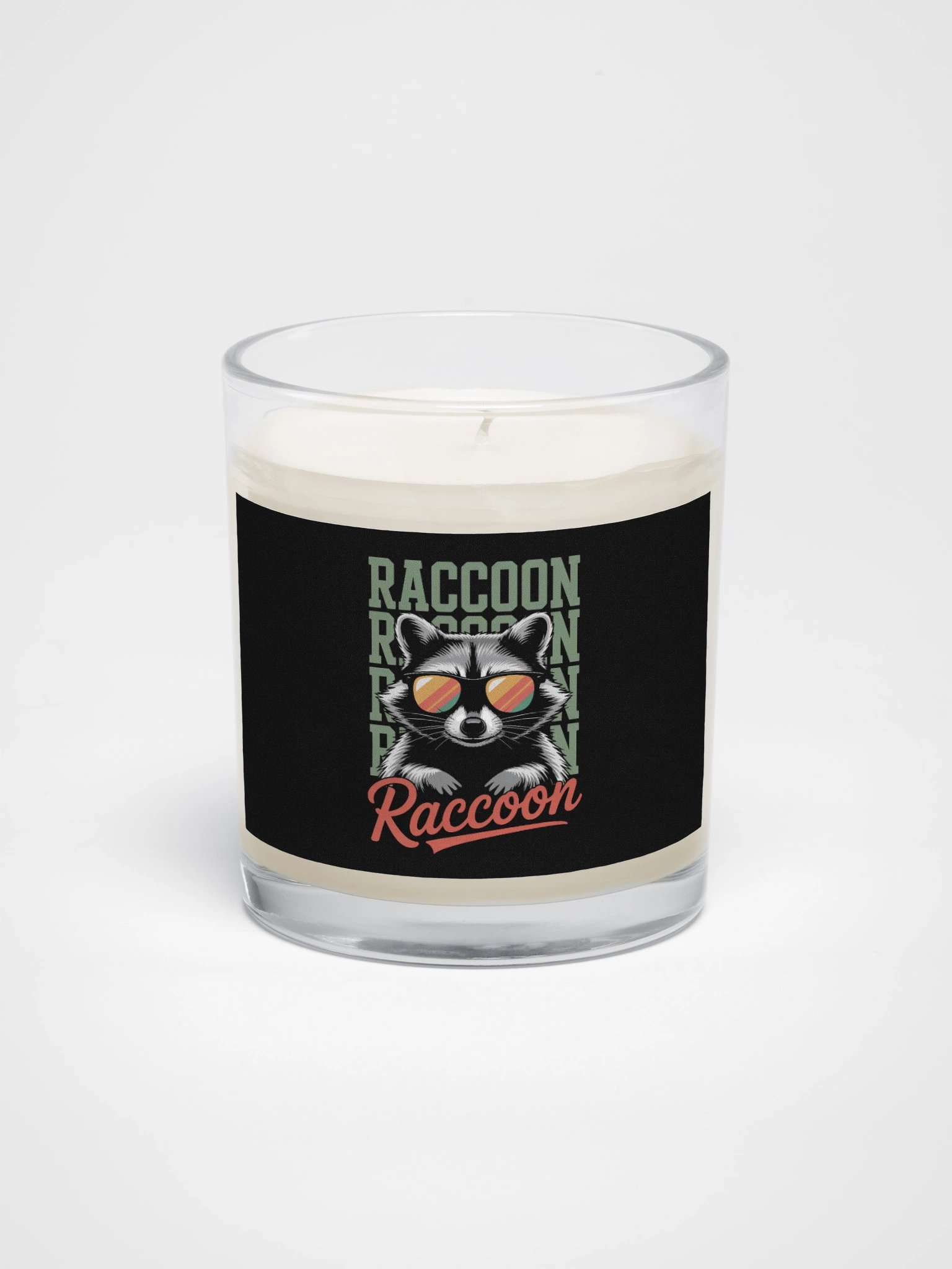 Cool Raccoon Sunglasses Soy Wax Candle product image (1)