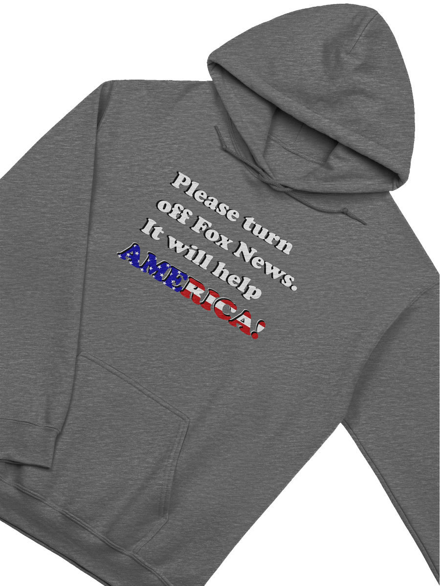 Please Turn Off Fox News. It Will Help America! (Dark) - Hoodie product image (3)