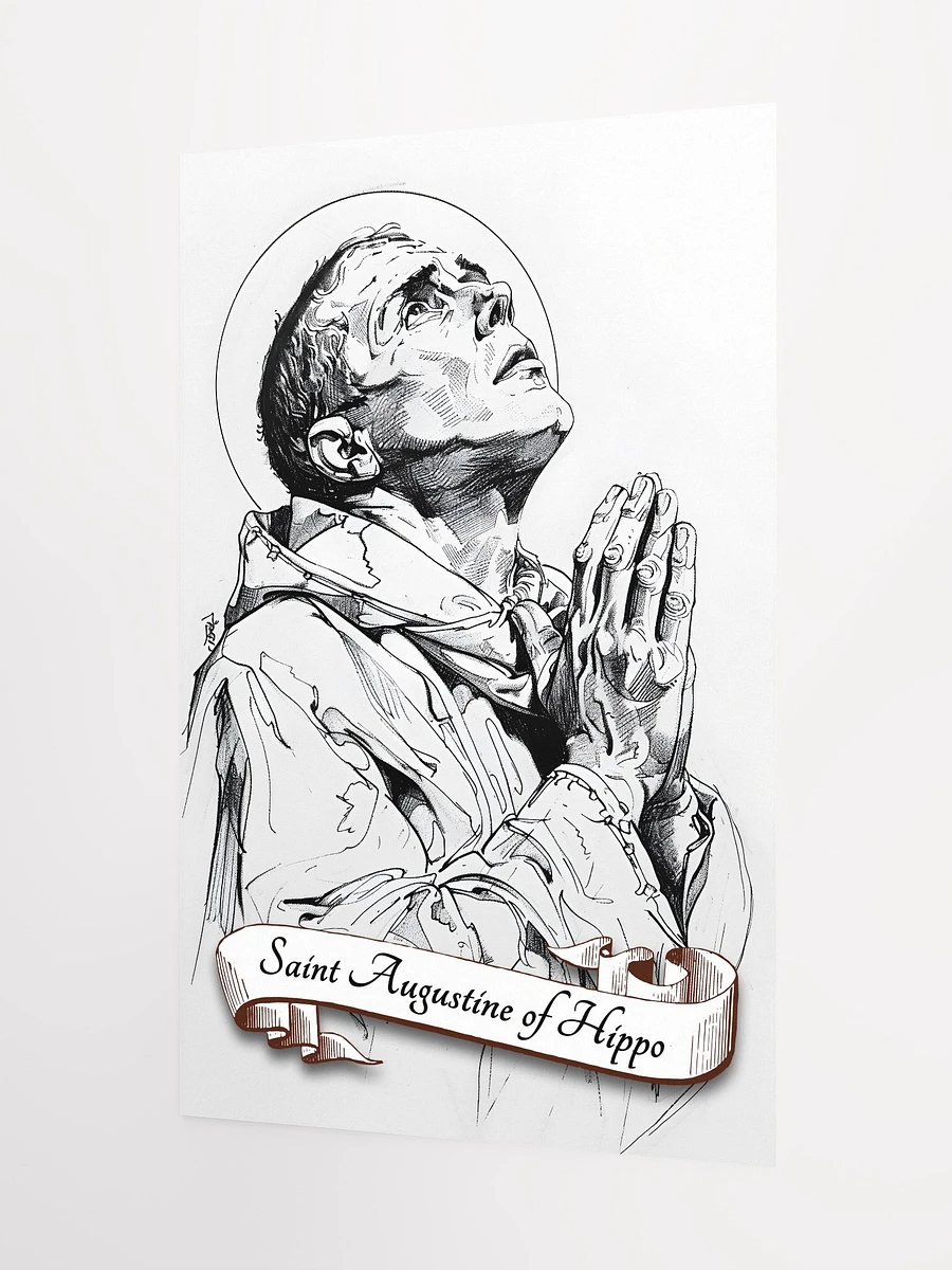 Saint Augustine of Hippo Patron Saint of Priests and Theologians Matte Poster product image (5)