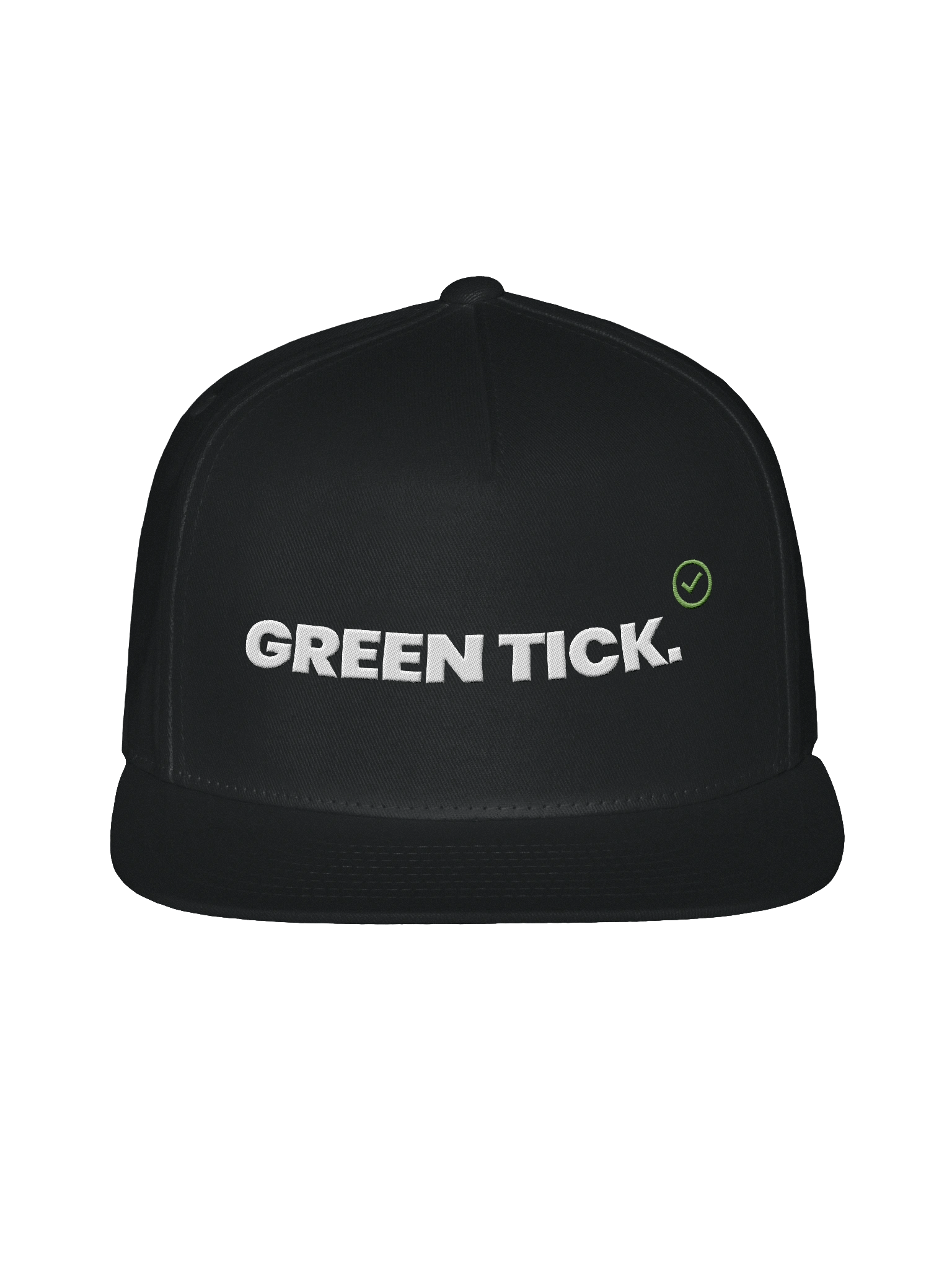 GREEN TICK Yupoong Flat Snapback Cap product image (1)
