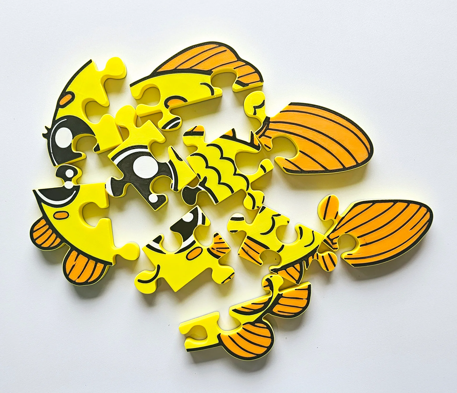 Fish 3D Printed Jigsaw Puzzle – A Splashy Underwater Adventure! product image (2)