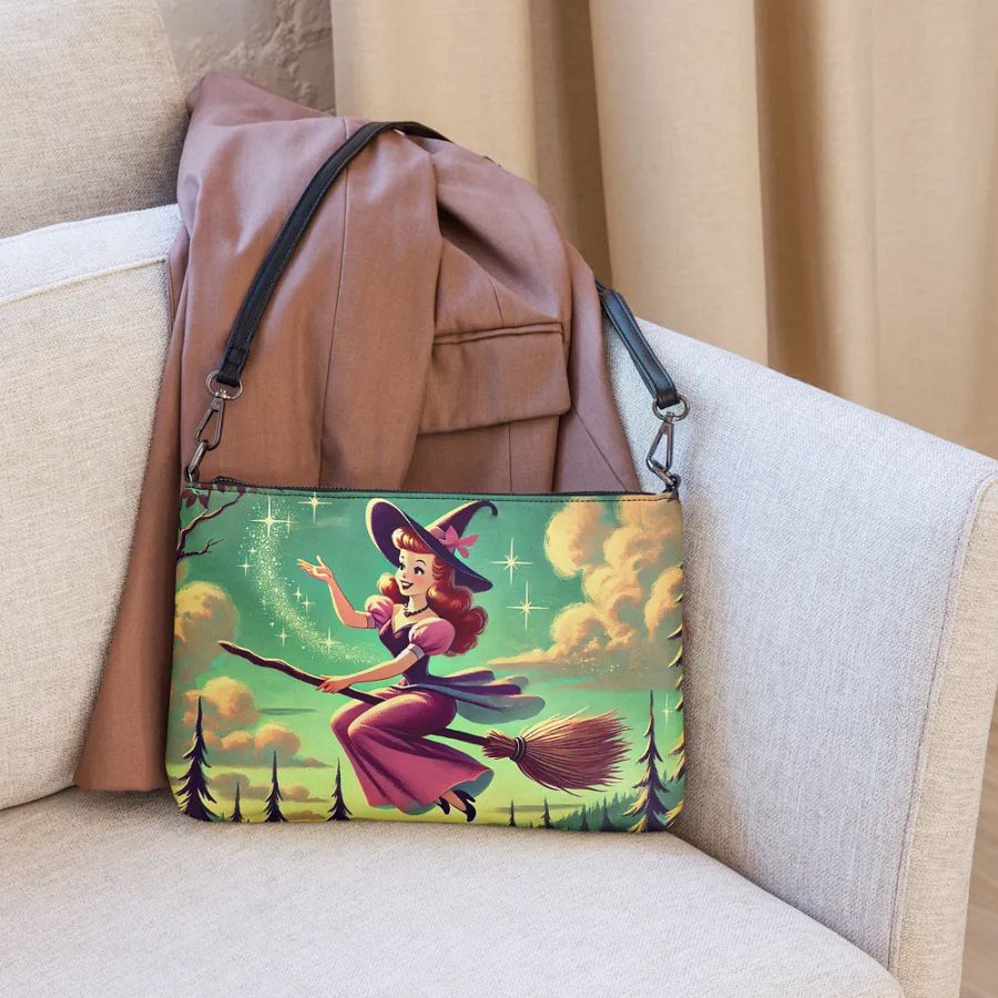 Enchanting Witch Halloween All-Over Print Crossbody Bag product image (6)