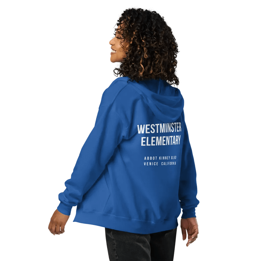 ADULT UNISEX 'WESTMINSTER ELEMENTARY' ZIP UP HOODIE product image (3)