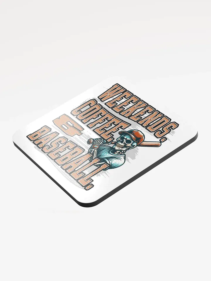 Weekends Coffee And Baseball Skeleton Coaster Set product image (2)