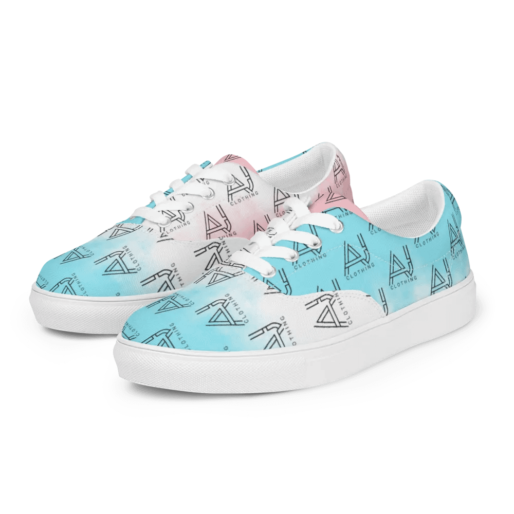 Women's Blue Pink Lace up Shoes product image (5)