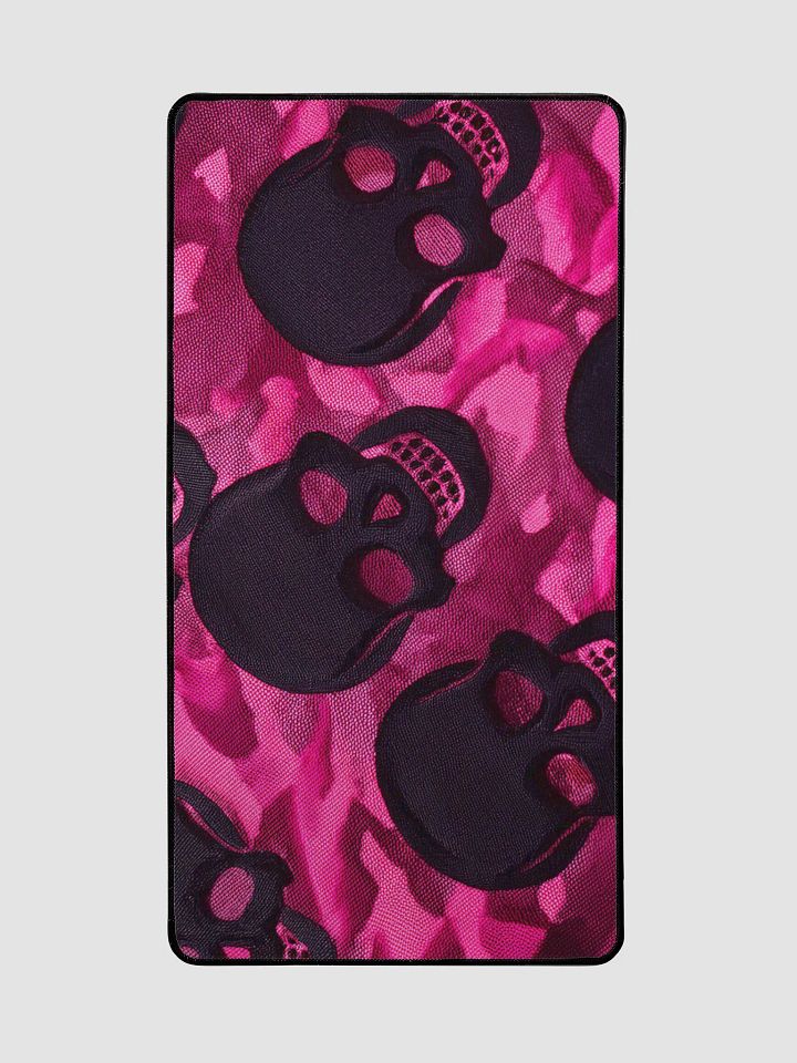 Desk Mat 15.5" x 31.5" pink and black skulls product image (2)