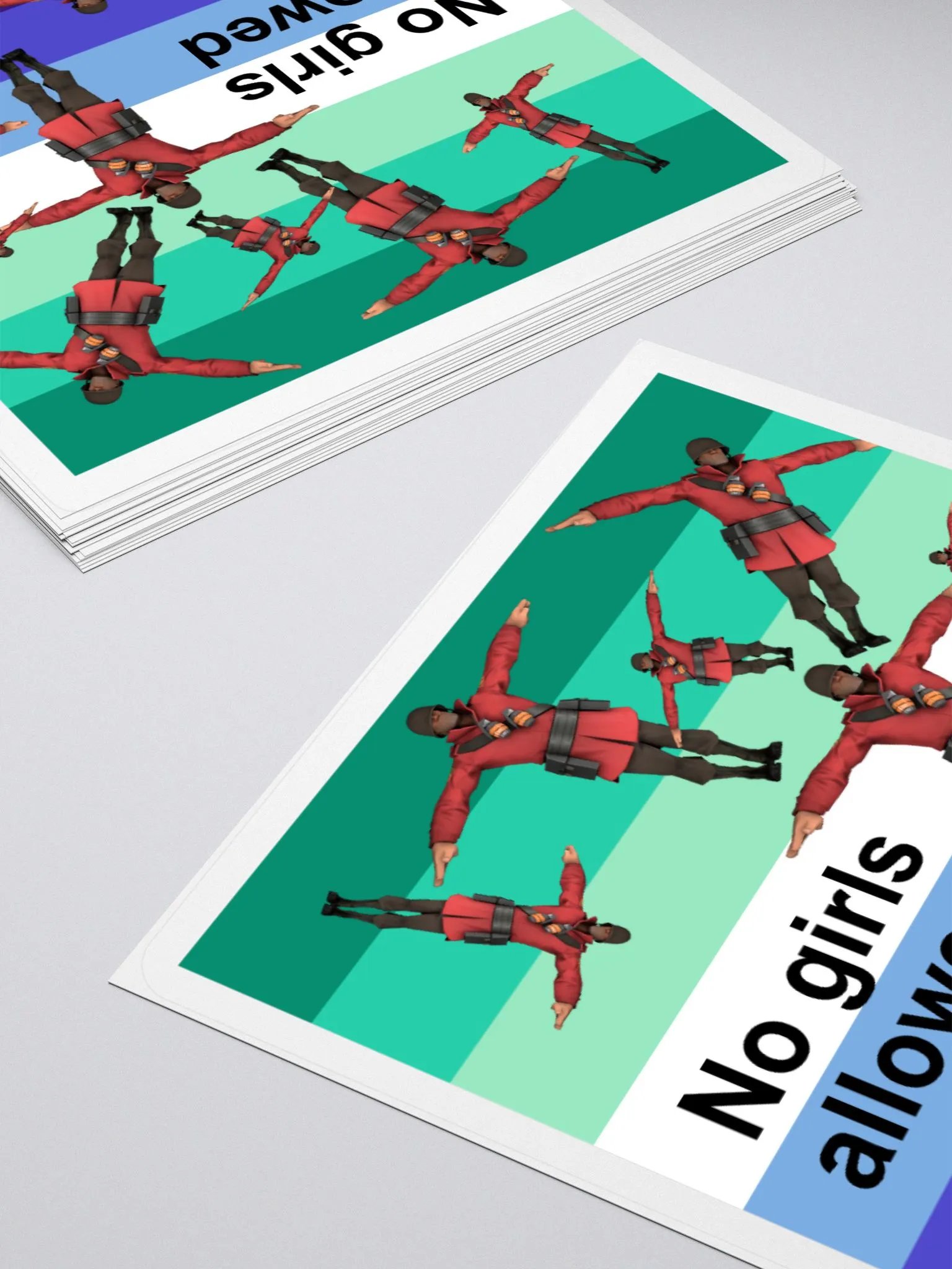 MLM No Girls Allowed Pride sticker product image (12)