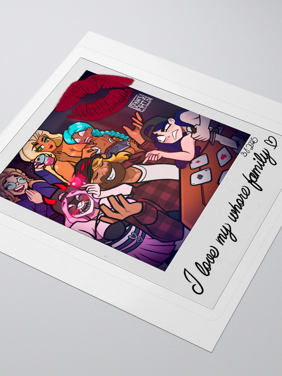 I Love my Whole Family Polaroid Sticker 2 product image (8)