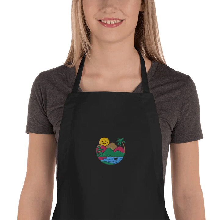 Sunset Serenity Embroidered Apron |Ai Design product image (1)