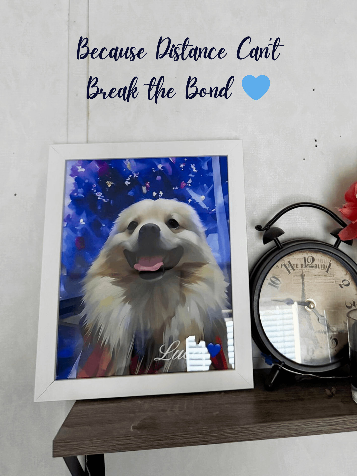 KNOW LUCA’S STORY💙 FRAMED PET ART / HIGH-QUALITY PRINT product image (1)