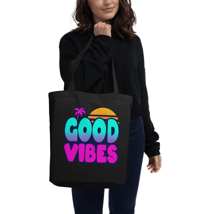 GOOD VIBES Eco-Friendly Tote Bag product image (2)