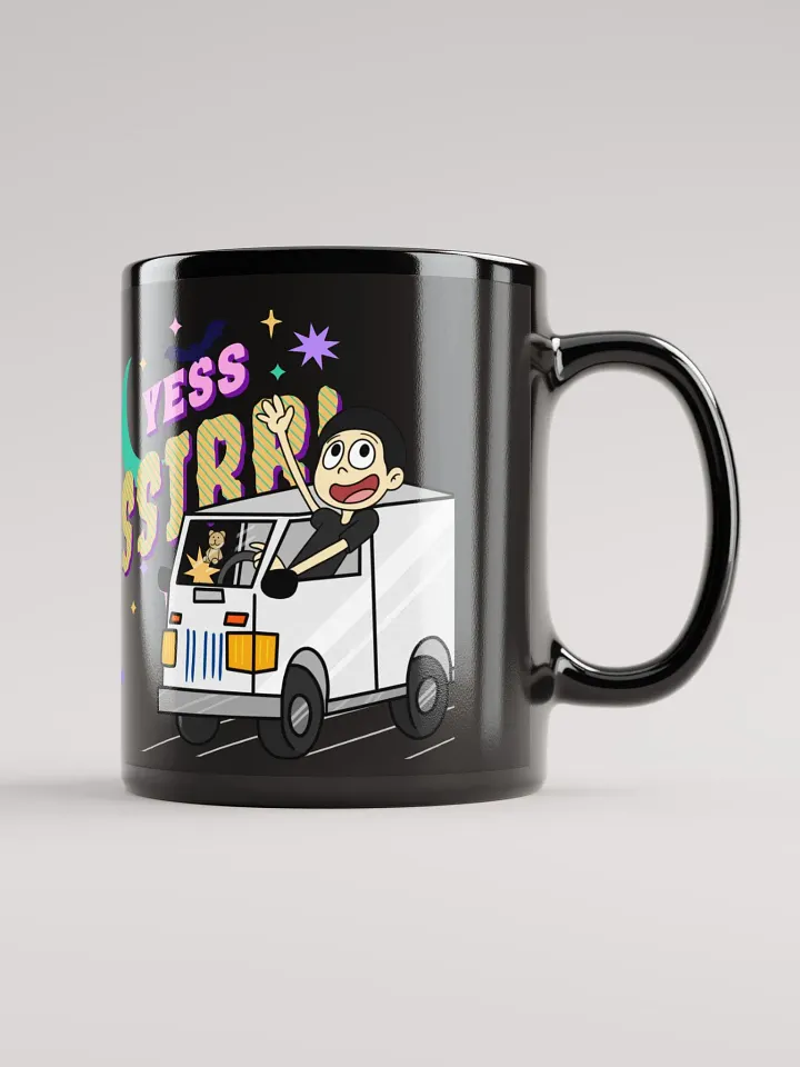¡Yes sir! | Taza Negra Brillante product image (1)