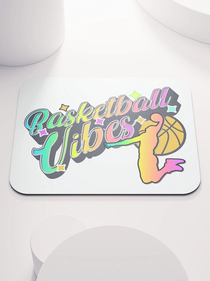 Basketball Vibes Rainbow Dreams Mouse Pad product image (1)