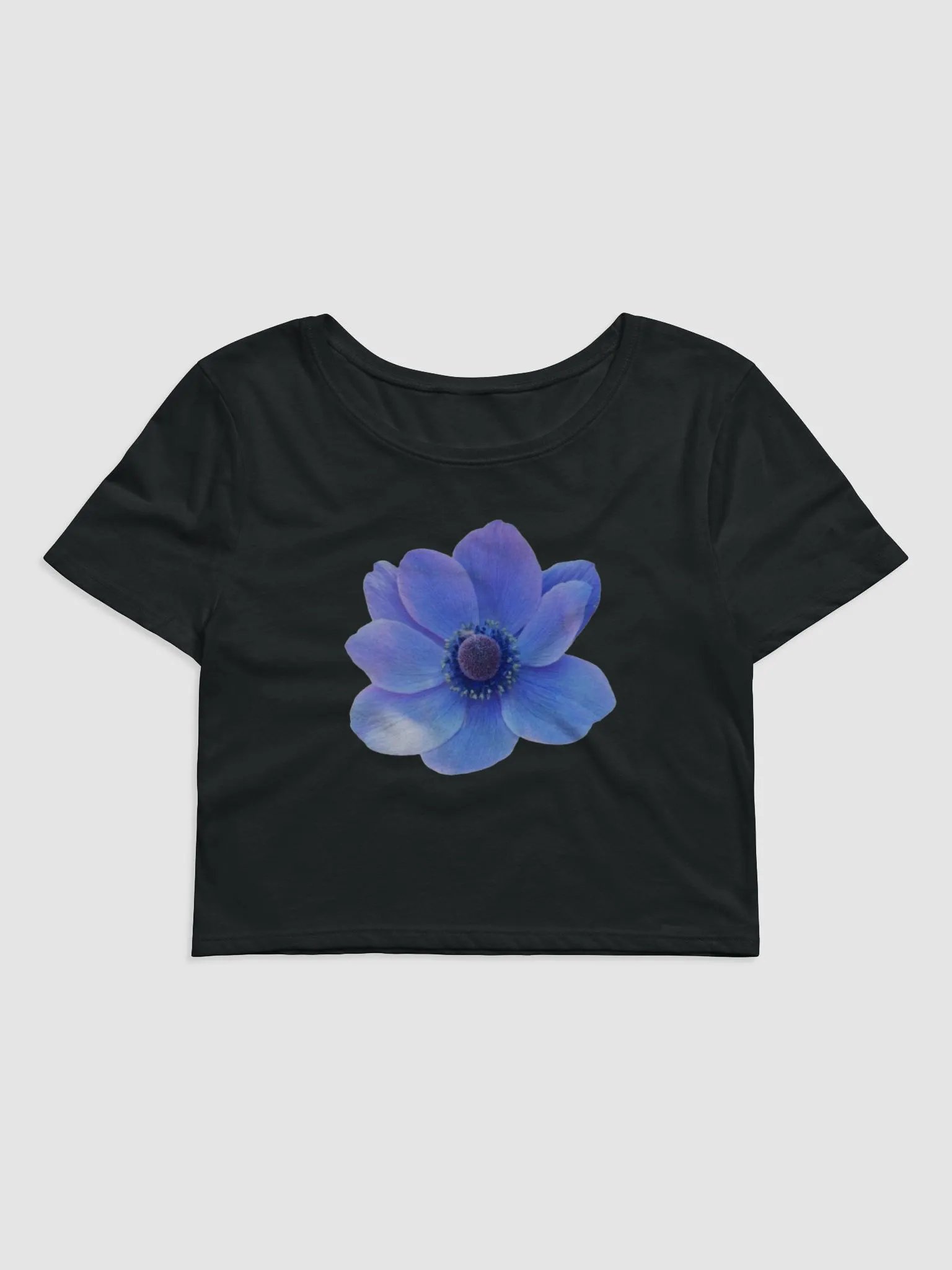 Blue Petal Symphony Crop Tee product image (1)