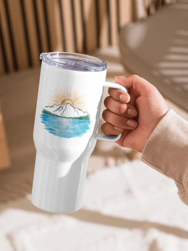 Mountain Sunrise - Travel Mug with Handle product image (2)