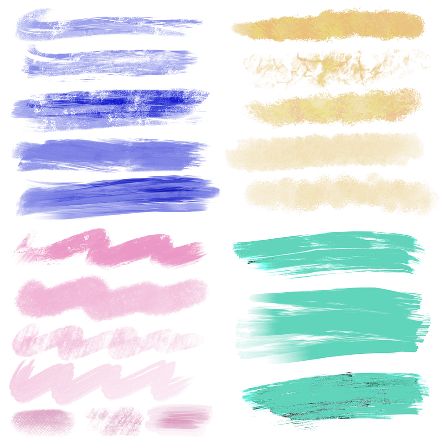 94pk Experimental Paint Brushes for Procreate product image (1)