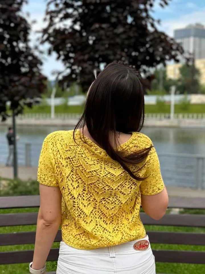 Схема вязания спицами - топа SAKURA-Топ с индивидуальной выкройкой product image (2)