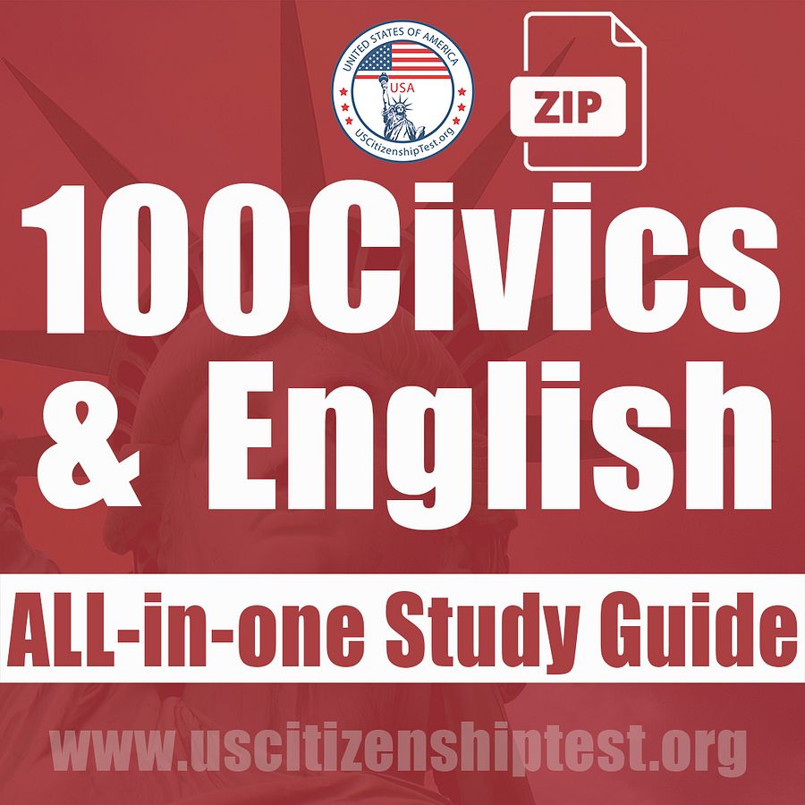 US Citizenship All-In-One Study Guide product image (1)