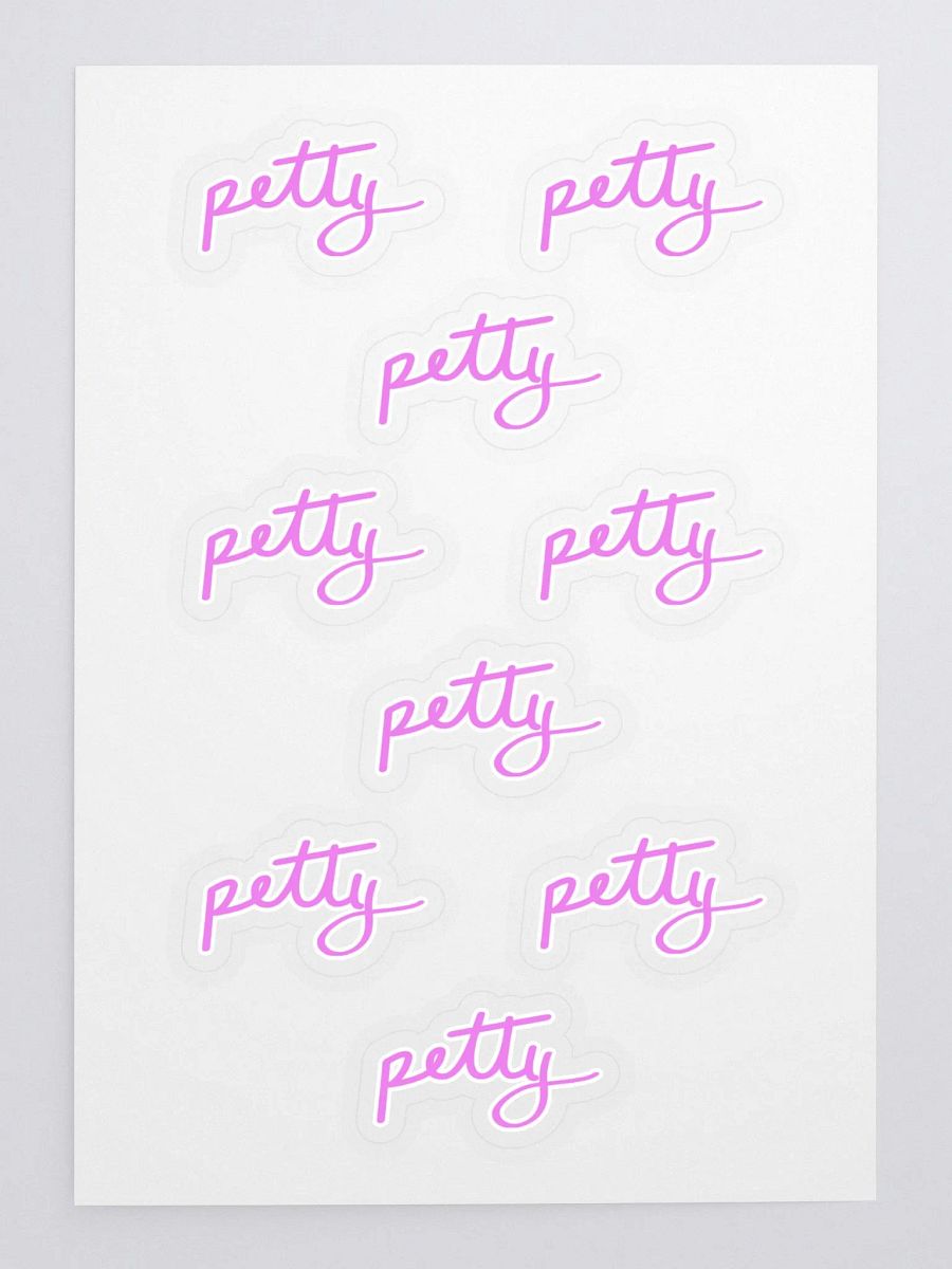 Petty Sticker Sheet - Pink product image (3)
