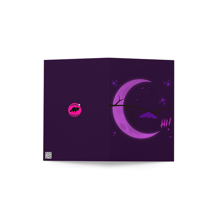 Purple Crescent Moon Greeting Card product image (2)